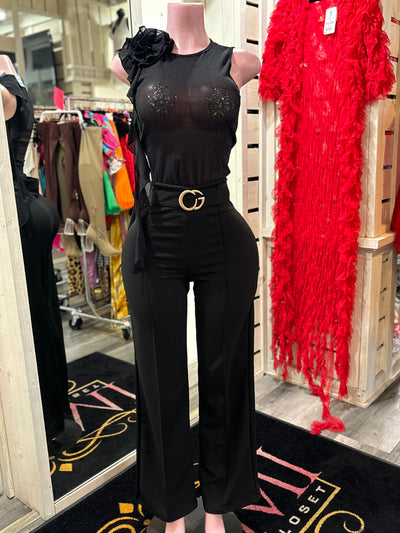 Sheer Rose Fall Top