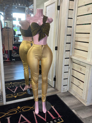 Metallic Pants