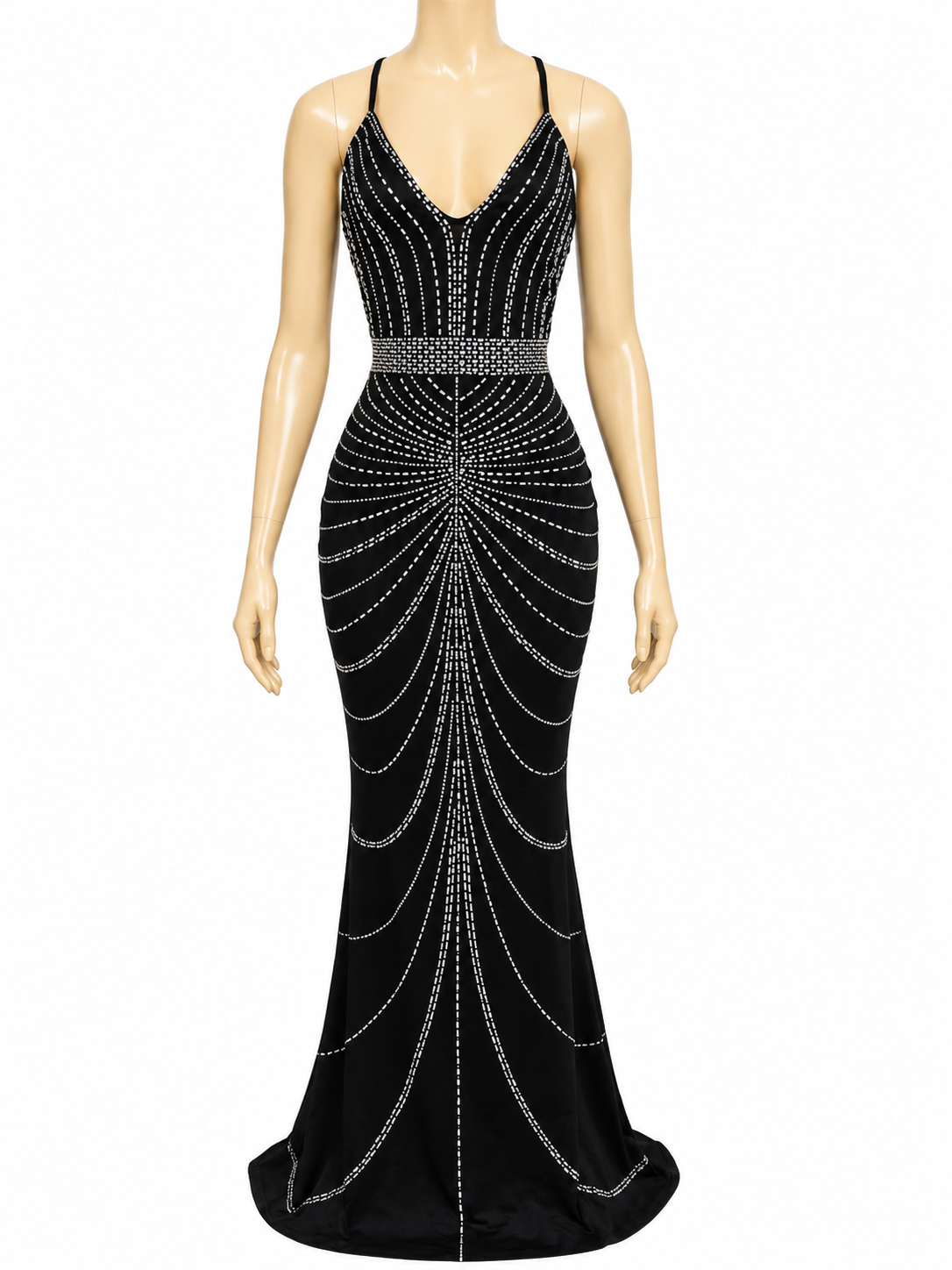 Dress Black Rhinestones