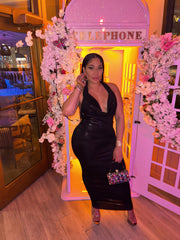 From Fall Halter Dress