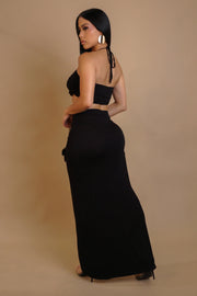 Diosa Side Open Skirt Set