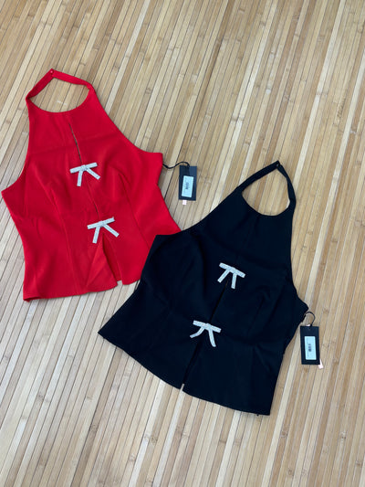 Elegant Me Bling Bow Top