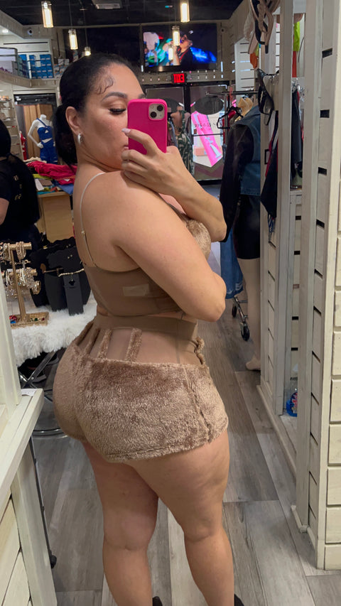 Fur Short Set