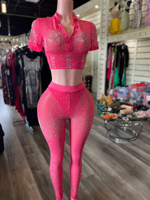 Look At Me Shine Pant Set