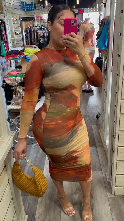 Marble Paint Dress