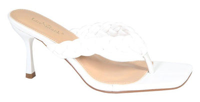 White Kitten Heels