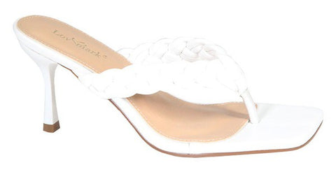 White Kitten Heels