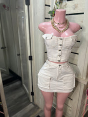 White Denim Set