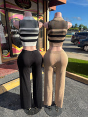 Elegant Stripe Pant Set