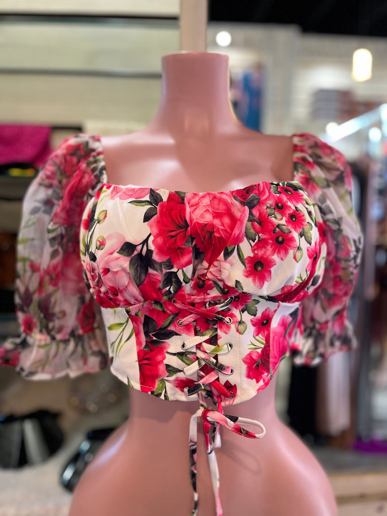 Roses Crop Top