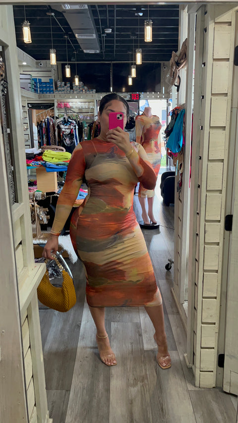 Marble Paint Dress