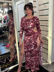 Red Marbel Dress