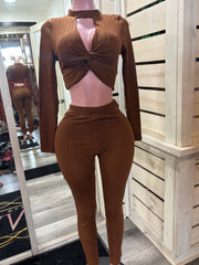 Brown Pant Set