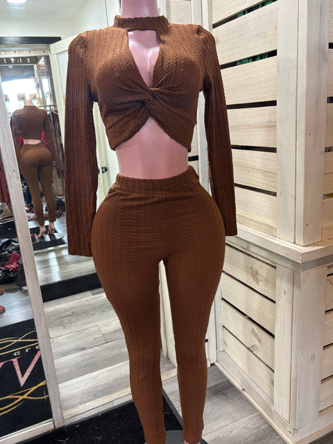 Brown Pant Set