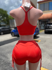 Sexy Red Short Set