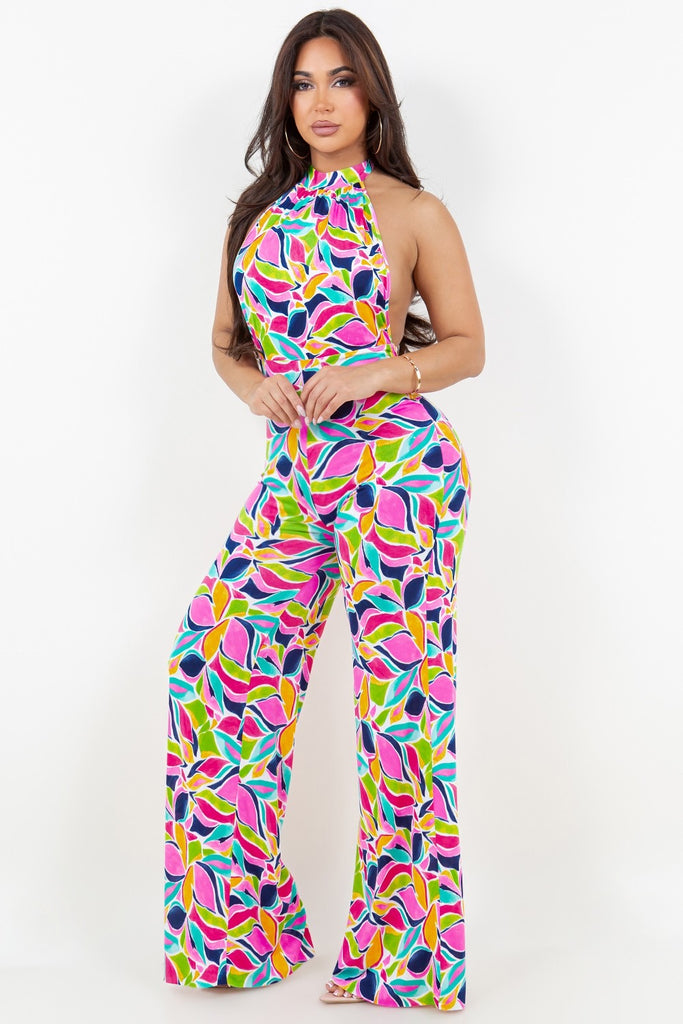 Festive Halter Jumpsuit