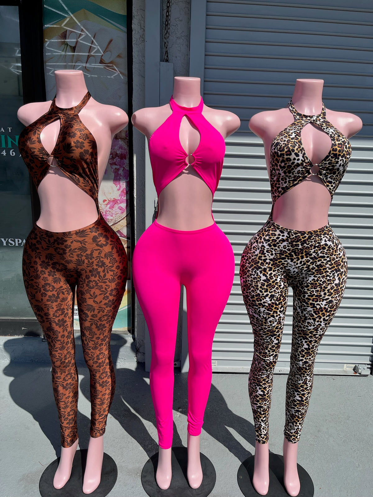 Leopard Cut Out Jumpsuit