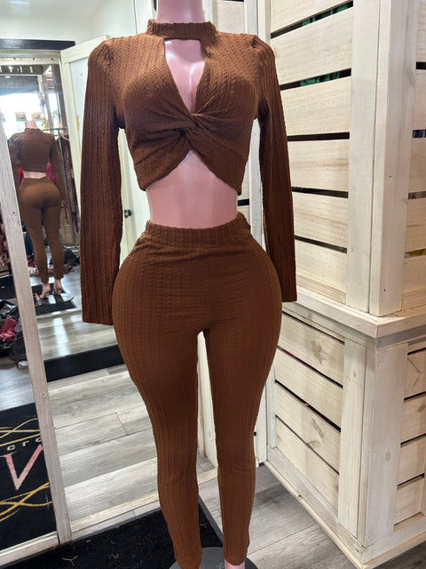 Brown Pant Set