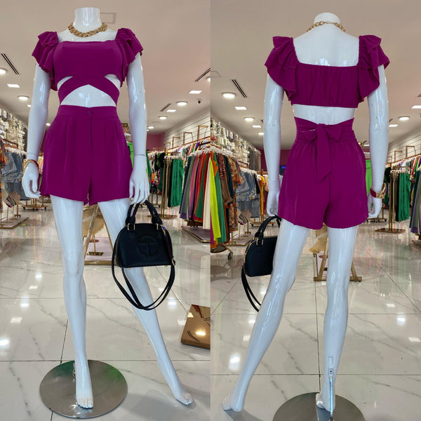 Magenta Short Set