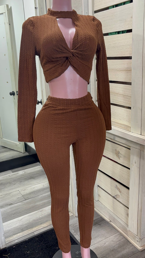 Brown Pant Set