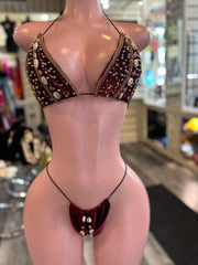 Embellished Bikini W Skirt