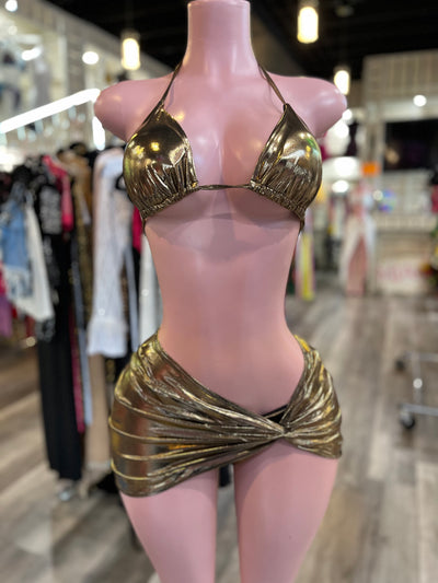 Rust Metallic Bikini