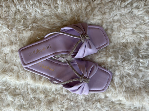 Crystal Flats Sandals