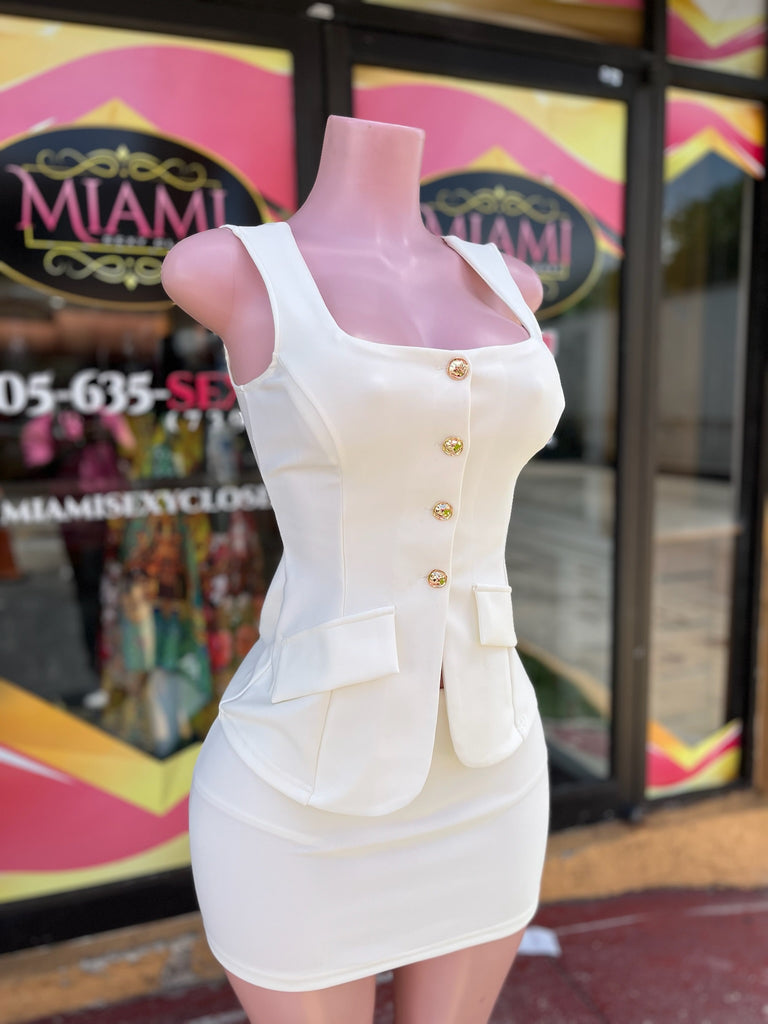 Elegant Mini Skirt Set