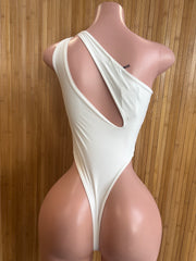 White One Shoulder BodySuit