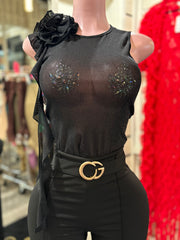 Sheer Rose Fall Top
