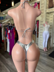 Metallic O Ring Bathing Suit