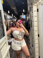 Fur Short Set
