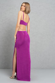Chain Ladder Cut Out Maxi Dress