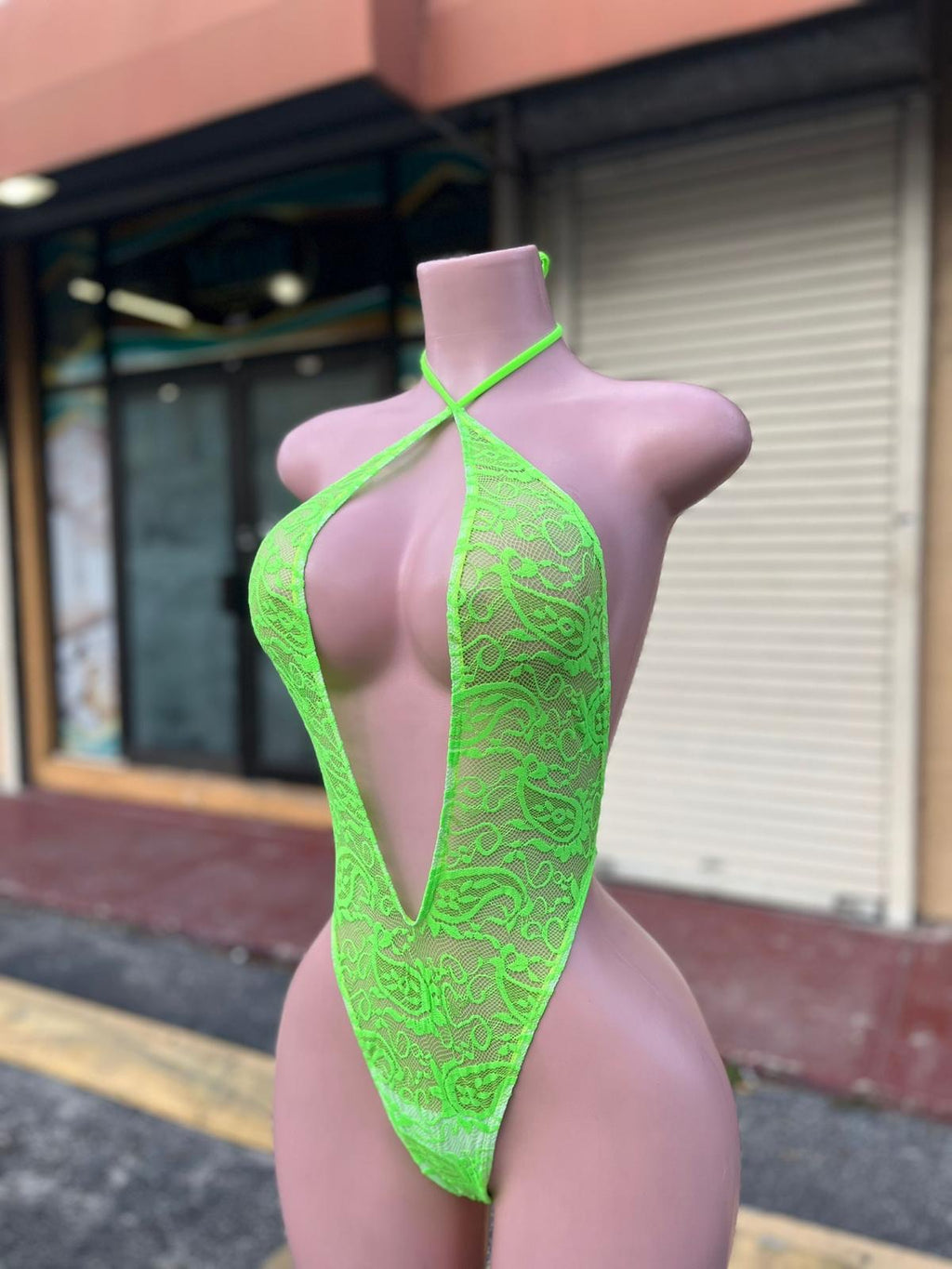 メッシュモノキニワンピース