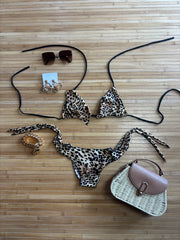 Ruffle Leopard Bikini