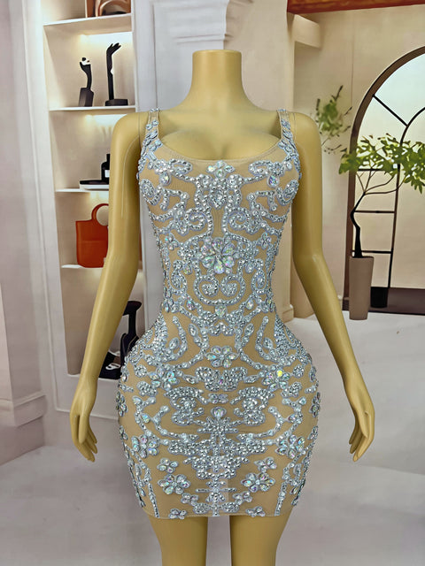 Beauty In Diamonds Mini Dress