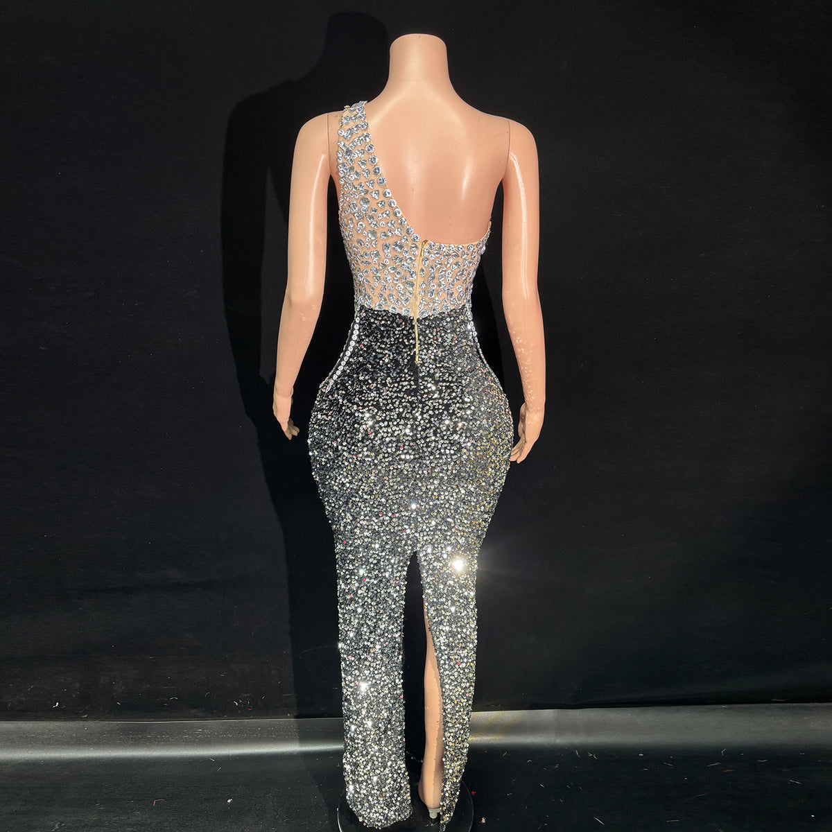 Black Drop Diamond Dress