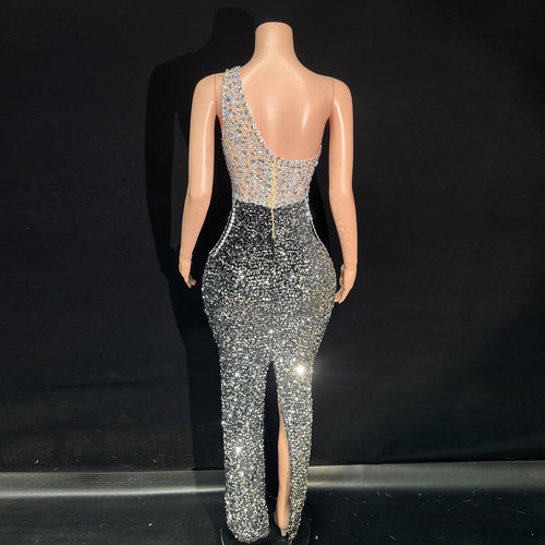 Black Drop Diamond Dress
