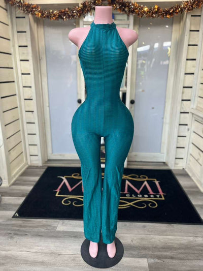 Teal Galaxy Jumpsuit