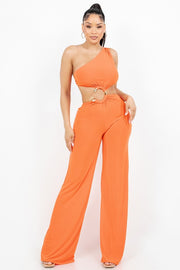 Orange Sexy Jumpsuit