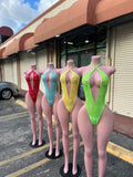 メッシュモノキニワンピース