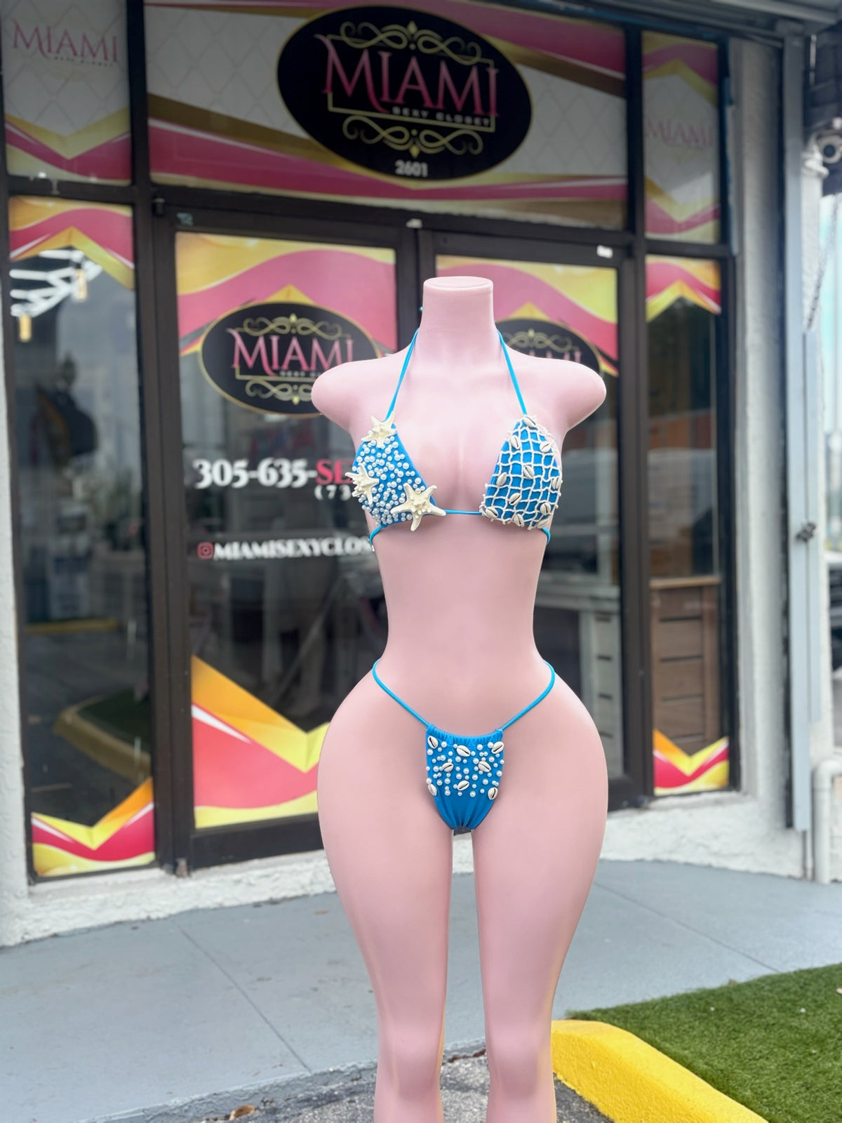 BabyBlue Handmade Shell Bikini