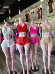 Crochet Short / Skirt Set
