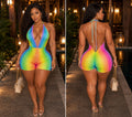 Rainbow Stripe Romper