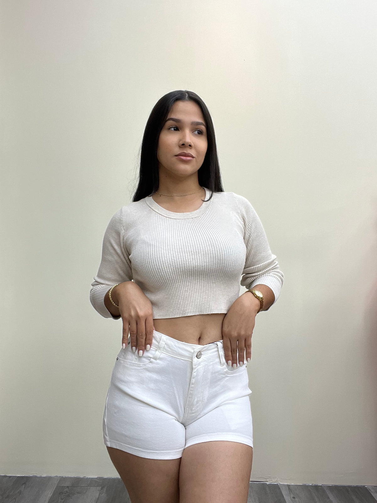Short Jeans White