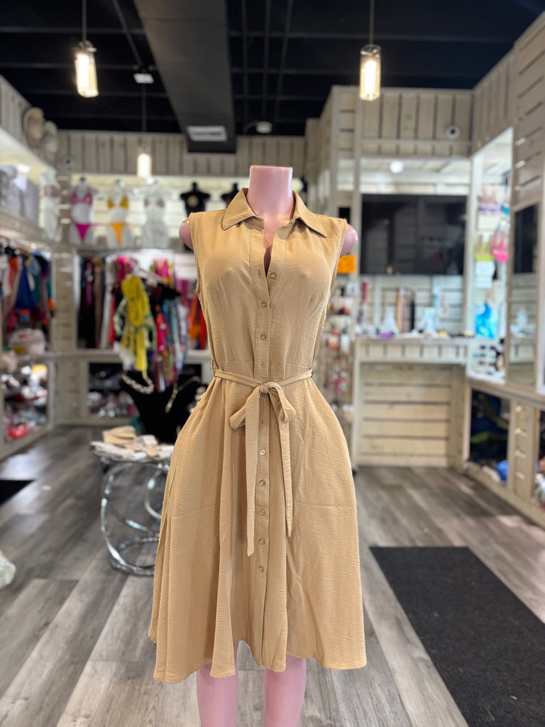 Khaki Flow Dress