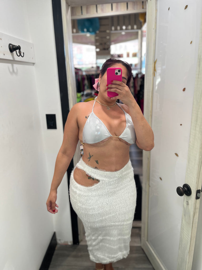 Fuzzy Skirt Set