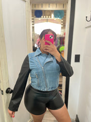 Leather High Waist Short