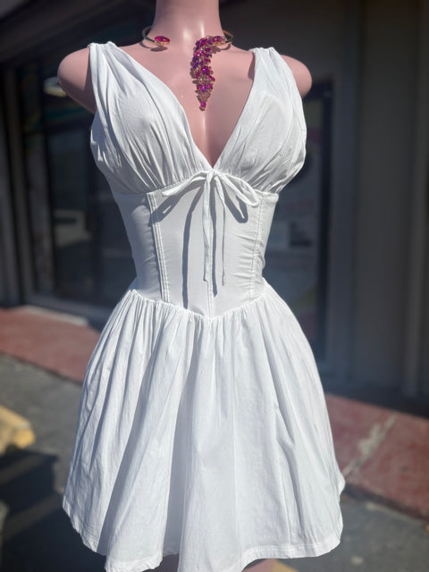 Mini Cute White Dress