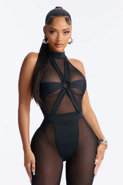 Mesh Up Jumpsuit